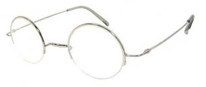 round rimless eyeglasses
